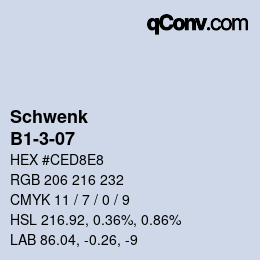 カラーコード: Schwenk - B1-3-07 | qconv.com