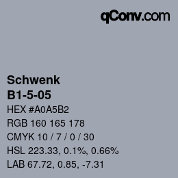 カラーコード: Schwenk - B1-5-05 | qconv.com