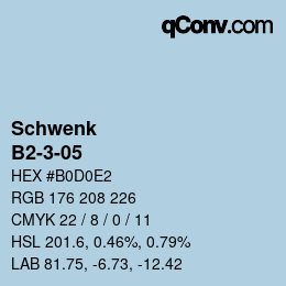 カラーコード: Schwenk - B2-3-05 | qconv.com