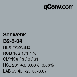 カラーコード: Schwenk - B2-5-04 | qconv.com