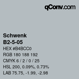 カラーコード: Schwenk - B2-5-05 | qconv.com
