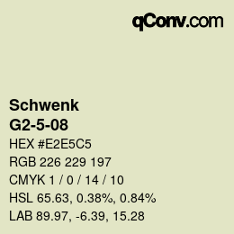 Code couleur: Schwenk - G2-5-08 | qconv.com