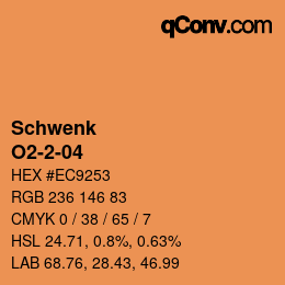 Código de color: Schwenk - O2-2-04 | qconv.com