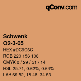 Color code: Schwenk - O2-3-05 | qconv.com