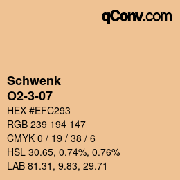 Color code: Schwenk - O2-3-07 | qconv.com