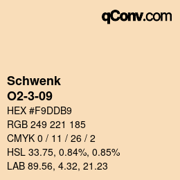 カラーコード: Schwenk - O2-3-09 | qconv.com
