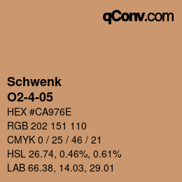 カラーコード: Schwenk - O2-4-05 | qconv.com