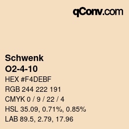 Código de color: Schwenk - O2-4-10 | qconv.com