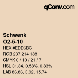 Color code: Schwenk - O2-5-10 | qconv.com