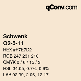 Farbcode: Schwenk - O2-5-11 | qconv.com