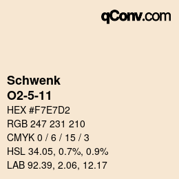 Code couleur: Schwenk - O2-5-11 | qconv.com