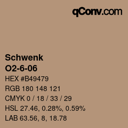 カラーコード: Schwenk - O2-6-06 | qconv.com