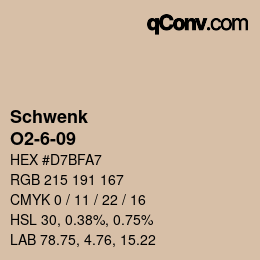 カラーコード: Schwenk - O2-6-09 | qconv.com