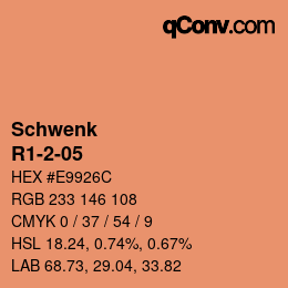 Color code: Schwenk - R1-2-05 | qconv.com