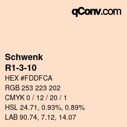 Color code: Schwenk - R1-3-10 | qconv.com