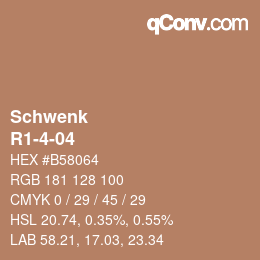 カラーコード: Schwenk - R1-4-04 | qconv.com