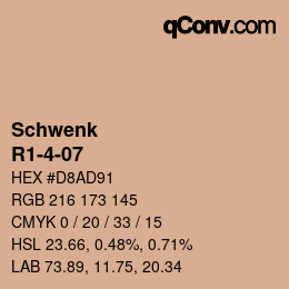 Farbcode: Schwenk - R1-4-07 | qconv.com