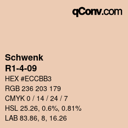 Farbcode: Schwenk - R1-4-09 | qconv.com