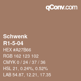 Farbcode: Schwenk - R1-5-04 | qconv.com