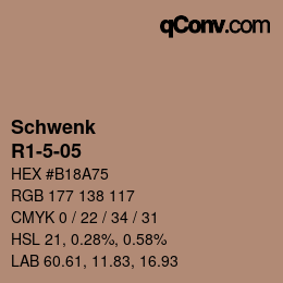カラーコード: Schwenk - R1-5-05 | qconv.com