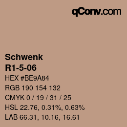 Color code: Schwenk - R1-5-06 | qconv.com