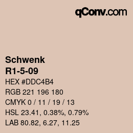 カラーコード: Schwenk - R1-5-09 | qconv.com