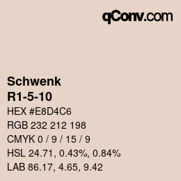 カラーコード: Schwenk - R1-5-10 | qconv.com