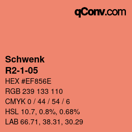 Color code: Schwenk - R2-1-05 | qconv.com