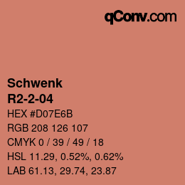 Color code: Schwenk - R2-2-04 | qconv.com