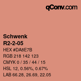 Color code: Schwenk - R2-2-05 | qconv.com