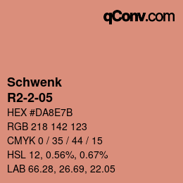 カラーコード: Schwenk - R2-2-05 | qconv.com