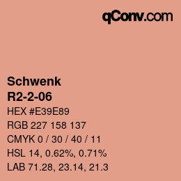 Color code: Schwenk - R2-2-06 | qconv.com