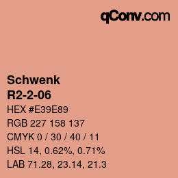 Color code: Schwenk - R2-2-06 | qconv.com