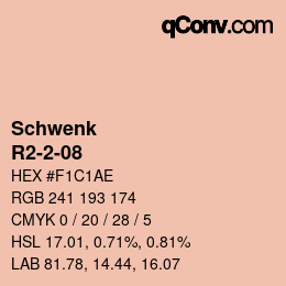 カラーコード: Schwenk - R2-2-08 | qconv.com