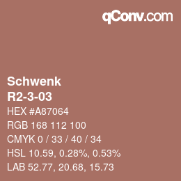 Color code: Schwenk - R2-3-03 | qconv.com