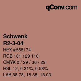 カラーコード: Schwenk - R2-3-04 | qconv.com