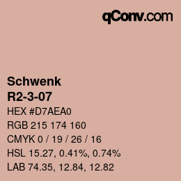 Color code: Schwenk - R2-3-07 | qconv.com