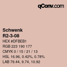カラーコード: Schwenk - R2-3-08 | qconv.com