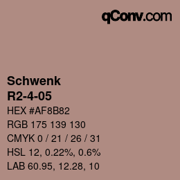 Color code: Schwenk - R2-4-05 | qconv.com