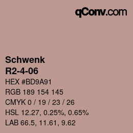 Color code: Schwenk - R2-4-06 | qconv.com