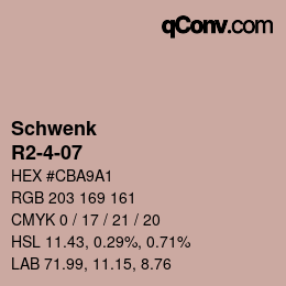 Color code: Schwenk - R2-4-07 | qconv.com