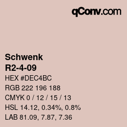 カラーコード: Schwenk - R2-4-09 | qconv.com