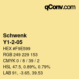 カラーコード: Schwenk - Y1-2-05 | qconv.com