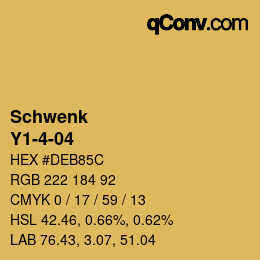 Código de color: Schwenk - Y1-4-04 | qconv.com