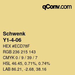 カラーコード: Schwenk - Y1-4-06 | qconv.com