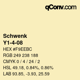 カラーコード: Schwenk - Y1-4-08 | qconv.com