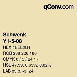 カラーコード: Schwenk - Y1-5-08 | qconv.com