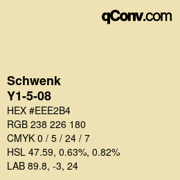 Farbcode: Schwenk - Y1-5-08 | qconv.com