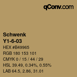 カラーコード: Schwenk - Y1-6-03 | qconv.com