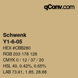 カラーコード: Schwenk - Y1-6-05 | qconv.com